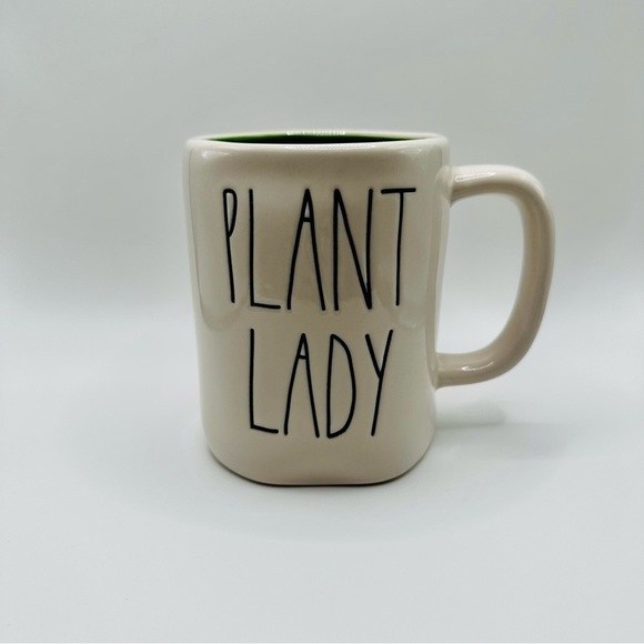 Rae Dunn Plant Lady white and green Mug - Picture 1 of 4